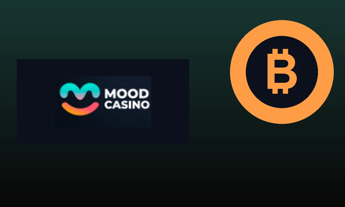 Логотип Mood Casino и оформление раздела крипто казино